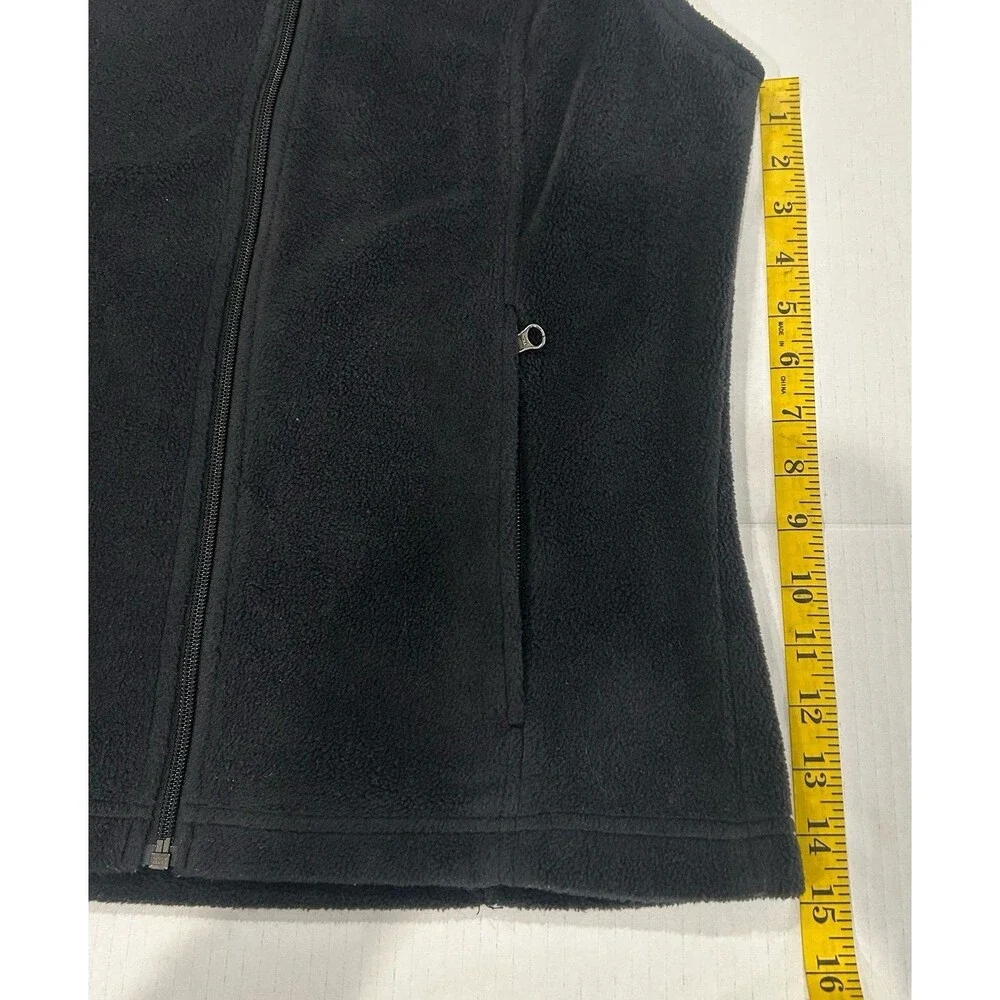 Columbia Vest Women’s Size S Color Black Full Zip Fleece - Picture 7 of 9